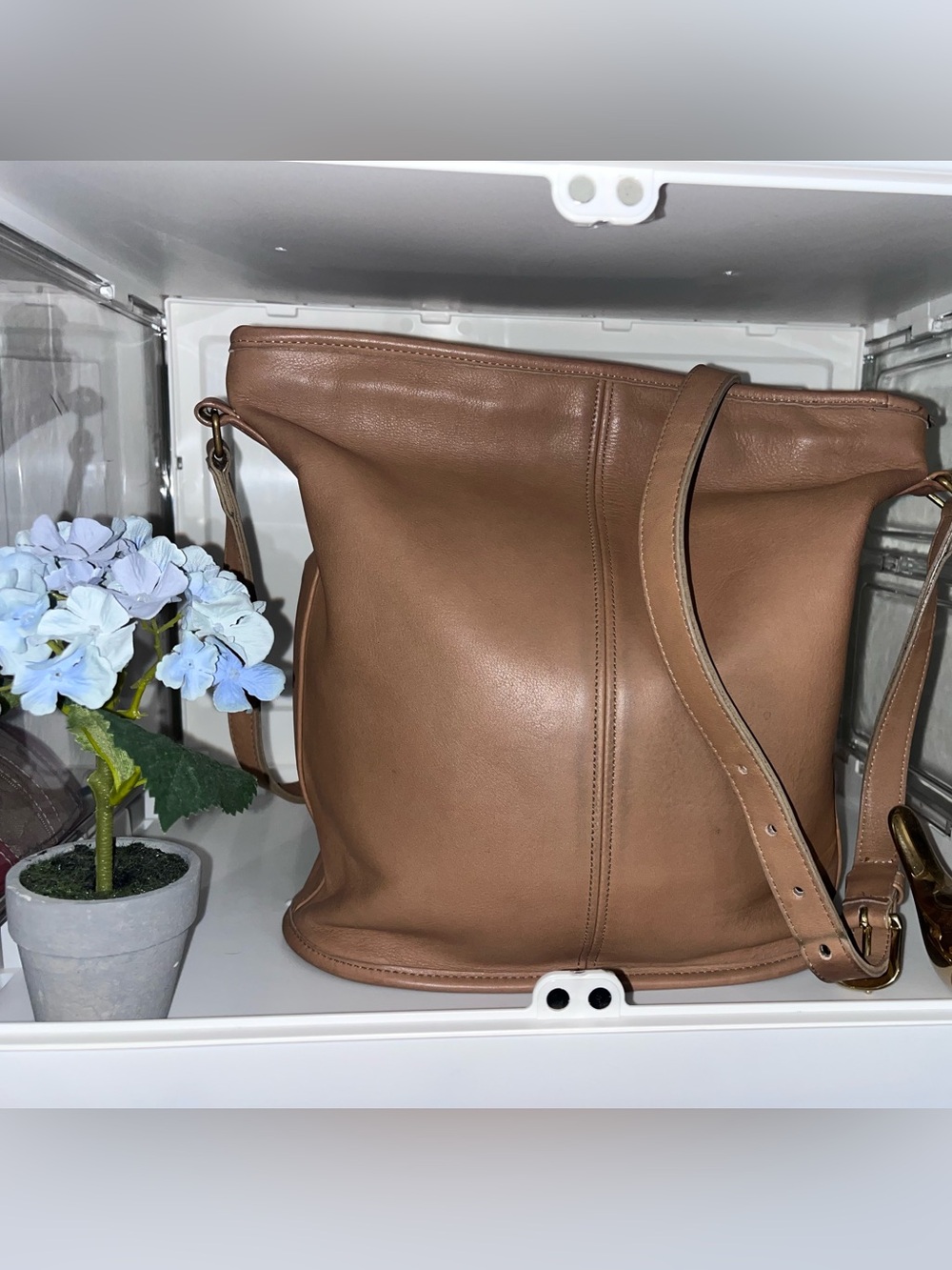 Vintage Coach British Tan Leather USA